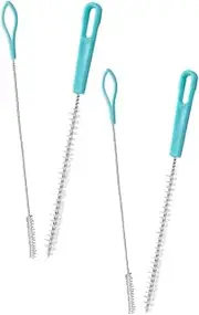 MUCKLILY 4Pcs Bendable Crevice Brush for Lotus Root Bottle Straws Icing Nozzles Versatile Cleaning Brushes for Tumbler Straws Bottles and Narrow Spaces