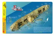Bichu Maru Palau Wreck Reef Smart Waterproof Dive Card