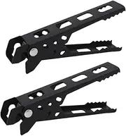 Generic 2 Pieces Anti Scald Pan Clamp Pot Lifter Camping Pan Gripper Bowl Gripper for Cooking, Black