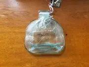 Hand Blown Footed Clear Glass Trivet Dish Andrew Jackson Pollack New Orleans
