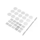 Colorful Makeup Palette Stickers Square Round Metal Stickers for Eyeshadow Set