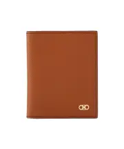 Salvatore Ferragamo Mini Gancini Logo Bif-Fold Wallet One size Brown