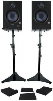 Pair Presonus Eris 4.5BT 2nd Gen 4.5" Studio Monitors w/Bluetooth+Stands+Pads