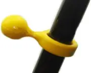 Portable Easy-to-Use Clip On Desk or Table Rest Walking Stick Cane Crutch Support Clip Support Holder Rest Holder Grip Table Rest(4pcs) (Yellow)
