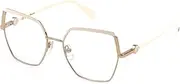 [Blumarine] VBM218 0F47 Oro Rose' Lucido C/Parti Beige 55/18/135 Women's Glasses, 0f47 Oro Rose' Lucido C/Parti Beige, 55/18/135