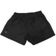 AFL ADULTS BLACK "SEKEM" FOOTY SHORTS - BRAND NEW