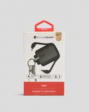 [Rolling Square] Rolling Square 3 In 1 Keyring Powerbank 1400Mah in Black Black