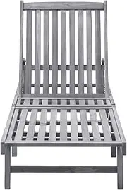 Camping Sunloungers Reclining Patio ChairsSun Lounger with Cushion Red Solid Wood Acacia**