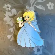 Nintendo Mario Odyssey Wedding Princess Peach Ice Variant Fantasy Enamel Pin