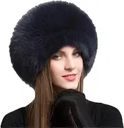 [keusyoi] Fur Hat Women Cap Thick Fur Cap Winter Warm Hat Female Fashion for Women Hat with Earmuffs Hat