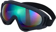 Kisangel Outdoor Ski Goggle Snowboard Goggles Adjustable Strap Vibration-proof and Uv Protected Green Silver