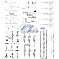 在飛比找蝦皮購物優惠-CHISSTORE 台灣現貨 微刺青貼紙 韓國 英文字母 船
