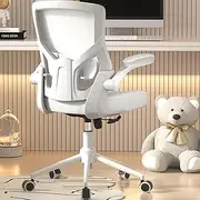 [CYKOV] Ergonomic Office Chair - Adjustable High Back Desk Chair with Lumbar Support, Flip-Up Armrests & Swivel Base for Home Office, Computer Desk, and Executive Workspaces (Modern, Snow)