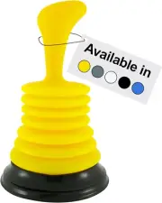Meadow Lane Small 7" Sink Plunger - Mini Clog Remover for Kitchen & Bathroom Sin