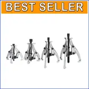 Versatile 4-Piece Gear and Pulley Puller Set with Adjustable 3" to 8" Jaws
