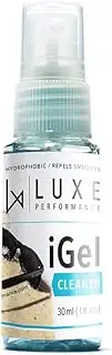 Luxe Performance IGel Cleaner || Repels all smudges, hydrophobic spray gel to remove oil to clean all screens, lenses, TV, phones, smartphones, sunglasses, eyeglasses, prescription lenses, cameras & more