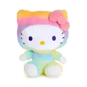 Hello Kitty Sanrio Jumbo Plush Tie Dye Pastel Cat With Bow Fiesta 20 Inch NWOT