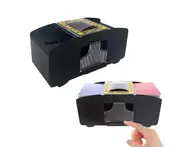 Automatic Card Shuffler 1-2 Deck Poker Shuffler Machine Battery Operated Electric Card Shuffler-