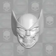 Zombie Wolverine v1 X-Men custom head for Marvel Legends & other action figures