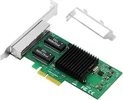 4 Port RJ45 Gigabit Server Adapter, 10/100/1000mbps Gigabit Ethernet Network Adapter