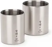 Snow peak Snow Peak Titanium Stacking Double Wall Cup H200 H300 H450