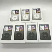 1TB SSD & 2000mAh Battery Apple iPod Classic 7th Generation Black Silver sealed!