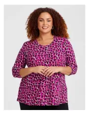 [Taking Shape] Natural Kendi Geo Top in Print