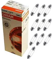 OSRAM 6418 ORIGINAL C5W halogen, indoor lighting, 6418, 12 V passenger car, folding carton box (10 lamps)