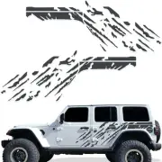 Custom Vinyl Decal Wrap Kit for 4D 2018-2021 Jeep Wrangler Rubicon SPLASH NGREY (for: Jeep)