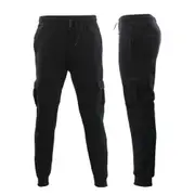 FIL Men's Cargo Fleece Track Pants Jogging Work Trouser Cuff Casual Sweat