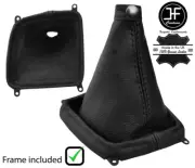BLACK STITCH LEATHER GEAR BOOT+PLASTIC FRAME FOR KIA SEDONA CARNIVAL 2006-2014