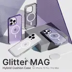 JTLEGEND IPHONE 15 PRO / PRO MAX GLITTER MAG 雙料防摔殼手機套手機殼