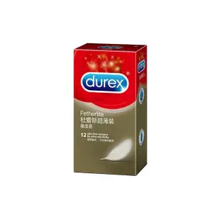 【Durex杜蕾斯】超薄裝衛生套12入(保險套/保險套推薦/衛生套/安全套/避孕套/避孕)