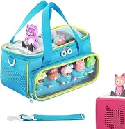 Portable Travel Storage Bag for Toni-ES Audio Player, Carrying Case for Toniebox Starte-r Set, Toni-ES Figures, Headphone and Charging Station Protective Organizer Bag with Shoulder Strap and