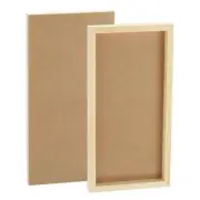 4pcs Unfinished Wood Canvas Panel 12x6" Deep 0.75" Wooden Panel Boards