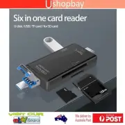 Type C Smart Card Reader Driver-free Expanding Memory OTG USB 2.0 Tf/sd-card