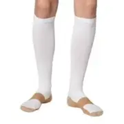 1 Pair Sm/Med White Compression Copper Socks Support 20-30 mmHg Graduated Sock