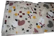 8- New 1990's Cloth Napkins Let it Snow Snowmen
