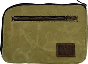 [Hide & Drink] Zipper Gear Pouch, Camping Bag, Travel Accessory, Multi-Purpose Bag, Waxed Canvas and Full Grain Leather