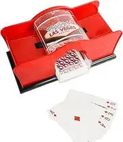 Nkmujil Poker Deck Shuffler Manual, Manual Card Mixer for Poker, Hand Operated Card Shuffler, Poker Card Dealing Machine, Manual Blackjack Shuffler, Card Shuffler with Hand Crank
