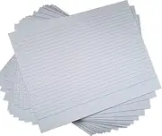 SHARMA BUSINESS Answer Sheets 100 Both Side Ruled White Paper Notebook Paper for Projects, Holidays, Accounts, Exams