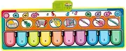 FELTECHELECTR Dance Mat Piano Keys Musical Carpet Play Mat Rug Early Learning Toy Foldable