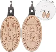 Needle Threaders for Hand Sewing, 2X Embroidery Needle Threader with Animal Patterns, Quilting Craft Making Accessory for Husband Wife Dad Grandma Grandpa 0