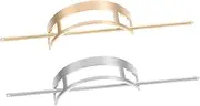 ADOCARN Stylish Metal Hair Slide Pin 2pcs Hair Stick Hair Bun Holder Hair Clip for Women Vintage Hair Pin