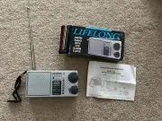 Vintage LIFELONG AM/FM Radio with LCD Alarm Clock Model 845 in Box - Never Used!