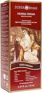 [Surya] Henna Dark Brown Cream 2.31 Oz. (4 Pack)