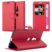 Sony Xperia XZ2 Case - Protective Case with Card Slots and Stand Function PHANTOM BLACK