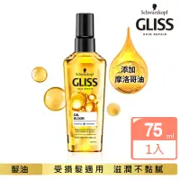 在飛比找momo購物網優惠-【施華蔻】Gliss極致滋潤修護髮油75ml