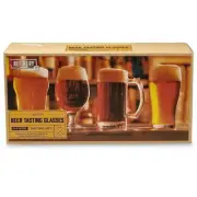 Craft Brew Beer Tasting Glasses 4 Piece Tasting Set