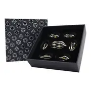 RPG Set Hollow Melon Dice (Chrome and Gold)